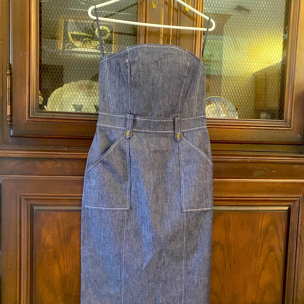Express Jean strapless dress size 5/6